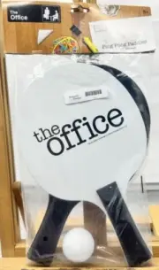 The Office Ping Pong Paddle Set NBC Comedy Table Tennis 6002