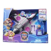 PAW Patrol: The Mighty Movie, Transforming Jet with Lights, Sounds & Skye Figure
