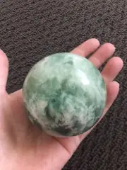 Beautiful Large Flourite Sphere Crystal | Gift | Meditation | 503g |