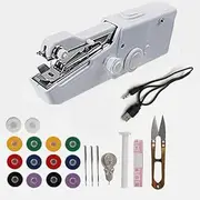 Handheld Sewing Machine, Electric Handy Sewing Machine, Mini Sewing Machines for Various Fabrics, Mini Cordless Portable Hand Sewing Machine for Beginners, Household & Travel