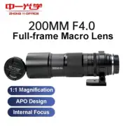 Zhongyi 200mm F4.0 telephoto Macro Lens Full Frame for Sony Canon Nikon Fuji L