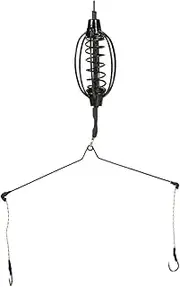 Carp Fishing Rig, 30g Carp Fishing Rig with Hooks and Bait, Lead + high-Strength Wire + high-Carbon Steel Spring Feeders for Outdoor