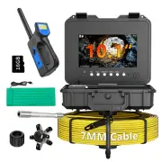 Pipe Inspection Camera w/ 512hz Locator Sewer Drain Camera Self Leveling 30M