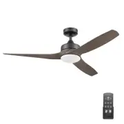 Lynton, 52 Inch Indoor Outdoor Ceiling Fan with Color Changing LED Light, Rem...