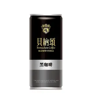 貝納頌-黑咖啡210mlx24【愛買】