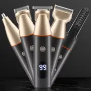 Professional Hair Clippers Trimmer Kit Washable Electric Razor Hair Trimmer For Men-Gold