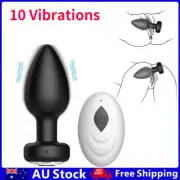 Vibrating Anal Butt Plug Vibrator Prostate Massager Dildo Sex Toy Remote Control