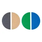 Classic Baseplates, Round Mixed, 4 piece
