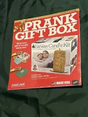 NEW Prank Gift Box Earwax Candle Kit - Gag Gift Box, White Elephant