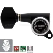 NEW Gotoh SG381-07 MGT L2+R4 Set Mini Locking Tuners Tuning Keys 2x4 - BLACK