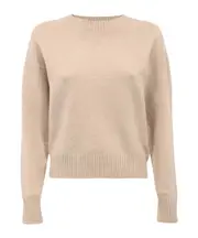 long-sleeved sweater L light brown