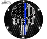 2004+ HARLEY DAVIDSON SPORTSTER 883 1200 DERBY CLUTCH COVER THIN BLUE LINE