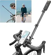 Vamson 2 in 1 Bike Selfie Stick Mount and Bicycle Navigation for Insta360 X3 One X2 GoPro Hero 12 11 10 9 8 7, 3rd Person Camera Mount for iPhone Samsung for Video Recording Vlog YouTube TikTok Live