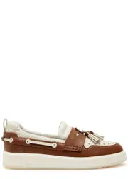 Amiri Panelled Leather Loafer Sneakers - Brown - 43 (IT43 / UK9) 43 (IT43 / UK9)