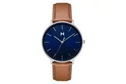 MVMT Brown Leather Blue Dial Men's Watch - 28000211D