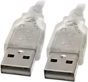 8Ware 3m USB 2.0 Type A Male Cable Connector For Laptop/Computer/PC Transparent