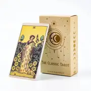 The Classic Tarot Cards Deck 78Pcs For Easy Beginners, Meditation Divination and Party Game Tarot Cards Deck