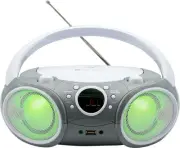 Portable Boombox w/ Bluetooth, USB, AM/FM Radio, Aux-In & Headset Jack - Fold...