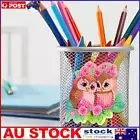 DIY Refrigerator Stickers Owl Round Diamond Sticker (Pink Owl)