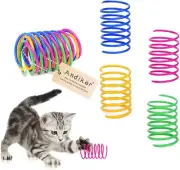 12 Pc Cat Spiral Spring Colorful Interactive Toy
