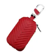 Multifunctional Hook Up Leather Car Key Bag(Red)
