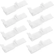 ABOOFAN 8pcs Vertical Blind Valance Clips Pom Material Curtain Holders for Vertical Blinds Quick Easy Installation for Home and Office Window Treatments