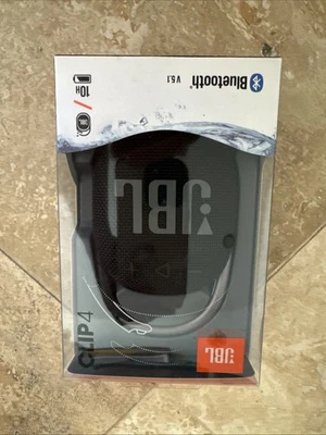 NEW in Box JBL Clip 4 Bluetooth Speaker - Waterproof - Black