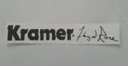 Kramer Floyd Rose Signature Black Waterslide Headstock Decal