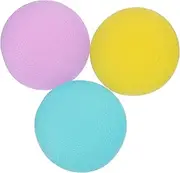 EXHUMKY 3pcs Stress Relief Grip Balls Round Hand Exercise Squeeze Balls for Strength Training for Finger and Wrist Therapy Durable and Portable for All Ages