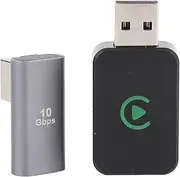 Auto Wireless Adapter for for for Carplay, Auto 2 in 1 Wired to Wireless USB Plug and Play Wireless Adapter Dongle for iOS, for for Android 11.0+ with Smart IC Chip Stable