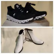 Woman's Shoes on Cloudswift W6 Sneakers, ecco Boots 5-5.5 Ivory New in Box