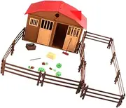 ERINGOGO 1 Set DIY Farm Playset Simulation Farm Scene Model for Imaginative Play Safe Assembly for Home Desktop Use for Parties and Learning