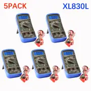 5PC Digital Multimeter AC DC Voltmeter Ammeter Ohmmeter Volt Tester Meter XL830L