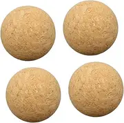 Abaodam 4Pcs Wooden Tabletop Soccer Balls Interactive Foosball Game Accessories Table Foosballs for Standard Sized Tables for Adults Fun Playtime