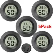 5Pcs Mini LCD Digital Thermometer Hygrometer Temperature Meter for Indoor Tester