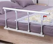 Elderly Bed Grab Rail Handle Folding Bed Bumper Aluminum Alloy Grip Bumper Bar for Home Healthcare Community Adults Assist Handle Handicap Bed Railing (Size:96x40cm)