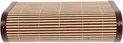 SHERCHPRY Bamboo Pillow for Seniors Ergonomic Neck Rest for Back Steam Room Indoor Pillow