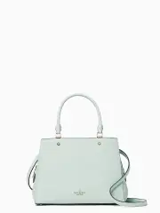 leila pebbled leather medium triple compartmnet satchel