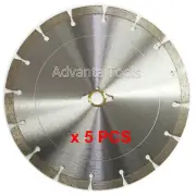 5PK 10" Diamond Saw Blade for Brick Block Concrete Masonry General Purpose