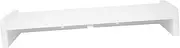 CONGARTENO 1Pc Computer Shelf Elevated Monitor Stand Durable White Desktop Rack for Storage Ergonomic Display Holder to Reduce Neck for Home Office Use