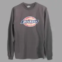 在飛比找蝦皮商城優惠-Dickies 男生圓領長袖上衣 刷舊印刷款 薄長袖T恤 圓