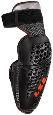 LS2 Rookie Elbow Protectors, black-red for Men Black Red