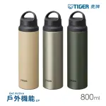 【TIGER 虎牌】抗菌把手外出運動不鏽鋼保溫杯800ML(MCZ-S080)(保溫瓶)