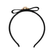 Gianni Ribbon headband One size Black