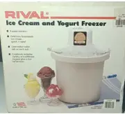 Rival 4Qt Ice Cream And Yogurt Freezer Vintage Ice Cream Maker