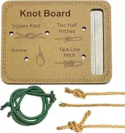 Knot Tying Practice Boards, Funny Training Tool, Square Rope Skills Trainer, Portable Tie-Up Aid, Ideal for Climbing Prep, Outdoor Learning, Men’s Gear, Women’s Adventure, Camping Use