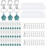 [Generic] Travel Turtle Pendants With Card | Key Turtle Pendants Keychain Kit,Sea Turtle Pendants Good Luck Key Chain for Kids, Adults, Children, Friends, Family