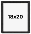 18x20 Shadow Box Black Rustic Barnwood Display Frame | 1.125 Inch Deep | 0.875