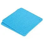 Silicone Trivet Mats 2pcs, Square Hot Pan Pads Hot Pot Holder - Blue