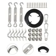 Wire Rope Set String Light Installation Kit Cable for Hanging Lights